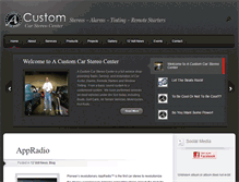 Tablet Screenshot of acustomcarstereo.com